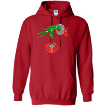 Load image into Gallery viewer, Grinch Hand holding Nurse ornament Christmas (1)