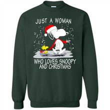 Load image into Gallery viewer, Just a Woman who loves Snoopy and Christmas