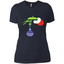Load image into Gallery viewer, Grinch Holding American Flag ornament Christmas