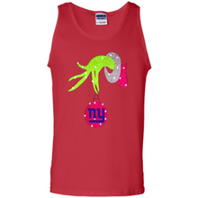 Load image into Gallery viewer, Grinch hand holding New York Giants Glitter Christmas