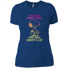 Load image into Gallery viewer, I'm That Crazy Lady Who Loves Snoopy A Lot