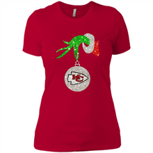 Load image into Gallery viewer, Kansas City Chiefs Glitter Grinch Monogram Ornament Christmas Gift