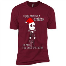 Load image into Gallery viewer, I Asked Santa For A Boyfriend Jack Skellington Christmas sweater