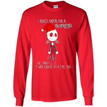 Load image into Gallery viewer, I Asked Santa For A Boyfriend Jack Skellington Christmas sweater