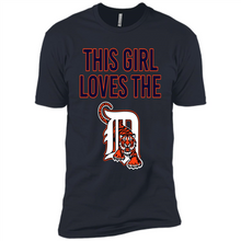 Load image into Gallery viewer, This girl loves the Detroit Tigers team shirt Sweatshirt DORABLE SHIRT