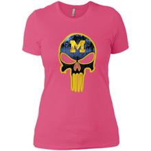 Load image into Gallery viewer, Michigan Wolverines Football The Punisher Skull