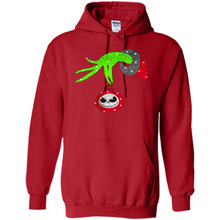 Load image into Gallery viewer, Grinch hand holding Jack Skellington
