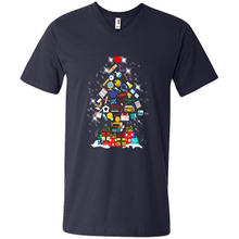 Load image into Gallery viewer, Greate Science Teacher Shirt Merry Christmas Tree Science Tools Funny Gift Book Lovers (1)