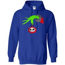 Load image into Gallery viewer, Grinch hand holding Jack Skellington