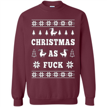 Load image into Gallery viewer, Humping deer Christmas as fuck sweater