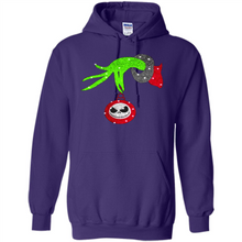 Load image into Gallery viewer, Grinch hand holding Jack Skellington