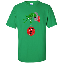 Load image into Gallery viewer, Grinch Hand holding Nurse ornament Christmas