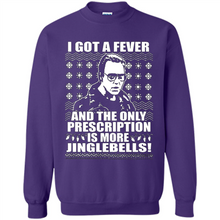 Load image into Gallery viewer, I got a fever and the only prescription is more jinglebells Christmas sweater