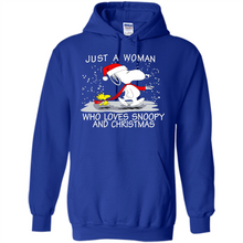 Load image into Gallery viewer, Just a Woman who loves Snoopy and Christmas