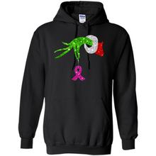 Load image into Gallery viewer, Grinch Hand Holding Breast Cancer Awareness Christmas