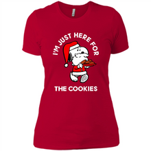 Load image into Gallery viewer, Peanuts Santa Claus Snoopy I’m Just Here For The Cookies