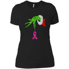 Load image into Gallery viewer, Grinch Hand Holding Breast Cancer Awareness Christmas
