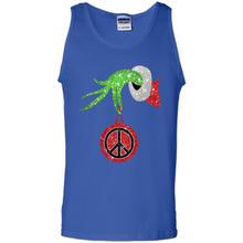 Load image into Gallery viewer, Grinch Hand holding peace sign ornament