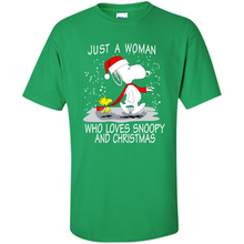 Load image into Gallery viewer, Just a Woman who loves Snoopy and Christmas