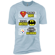 Load image into Gallery viewer, PITTSBURGH STEELERS SUPERMAN MEANS HOPE BATMAN