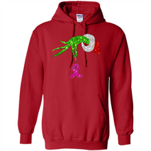 Load image into Gallery viewer, Grinch Hand Holding Breast Cancer Awareness Christmas