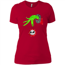 Load image into Gallery viewer, Grinch hand holding Jack Skellington