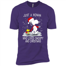Load image into Gallery viewer, Just a Woman who loves Snoopy and Christmas