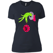 Load image into Gallery viewer, Grinch hand holding logo Louisvuitton