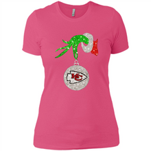 Load image into Gallery viewer, Kansas City Chiefs Glitter Grinch Monogram Ornament Christmas Gift