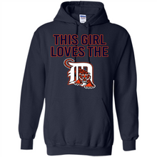 Load image into Gallery viewer, This girl loves the Detroit Tigers team shirt Sweatshirt DORABLE SHIRT