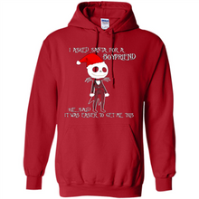 Load image into Gallery viewer, I Asked Santa For A Boyfriend Jack Skellington Christmas sweater