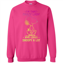 Load image into Gallery viewer, I'm That Crazy Lady Who Loves Snoopy A Lot