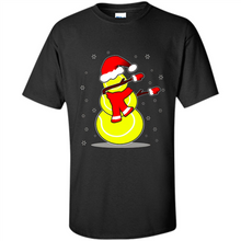 Load image into Gallery viewer, Tennis Dabbing Snowman Christmas Funny
