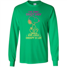 Load image into Gallery viewer, I'm That Crazy Lady Who Loves Snoopy A Lot