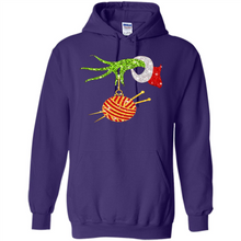 Load image into Gallery viewer, Grinch Hand Holding Ball Of Wool And Knitting Needles Christmas