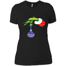 Load image into Gallery viewer, Grinch Holding American Flag ornament Christmas