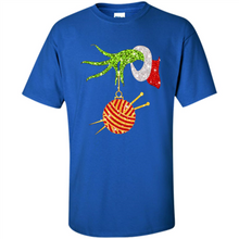 Load image into Gallery viewer, Grinch Hand Holding Ball Of Wool And Knitting Needles Christmas