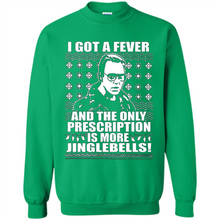 Load image into Gallery viewer, I got a fever and the only prescription is more jinglebells Christmas sweater