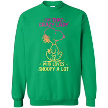 Load image into Gallery viewer, I'm That Crazy Lady Who Loves Snoopy A Lot