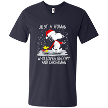 Load image into Gallery viewer, Just a Woman who loves Snoopy and Christmas