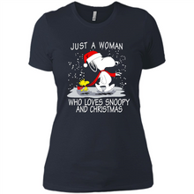 Load image into Gallery viewer, Just a Woman who loves Snoopy and Christmas