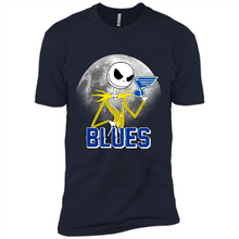 Load image into Gallery viewer, Jack Skellington Halloween Shirt For St.-louis-blues Fans