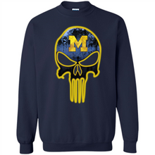 Load image into Gallery viewer, Michigan Wolverines Football The Punisher Skull