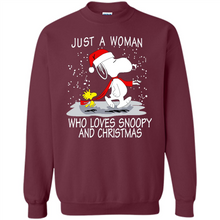 Load image into Gallery viewer, Just a Woman who loves Snoopy and Christmas