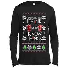 Load image into Gallery viewer, That’s What I Do I Drink And I Know Things Christmas sweater