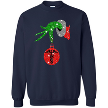 Load image into Gallery viewer, Grinch Hand holding Nurse ornament Christmas