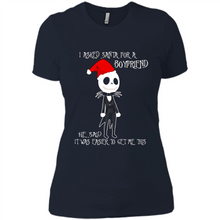 Load image into Gallery viewer, I Asked Santa For A Boyfriend Jack Skellington Christmas sweater