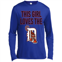 Load image into Gallery viewer, This girl loves the Detroit Tigers team shirt Sweatshirt DORABLE SHIRT