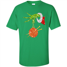 Load image into Gallery viewer, Grinch Hand Holding Ball Of Wool And Knitting Needles Christmas