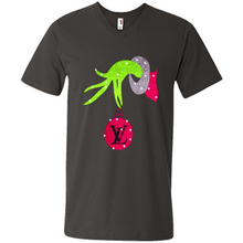 Load image into Gallery viewer, Grinch hand holding logo Louisvuitton